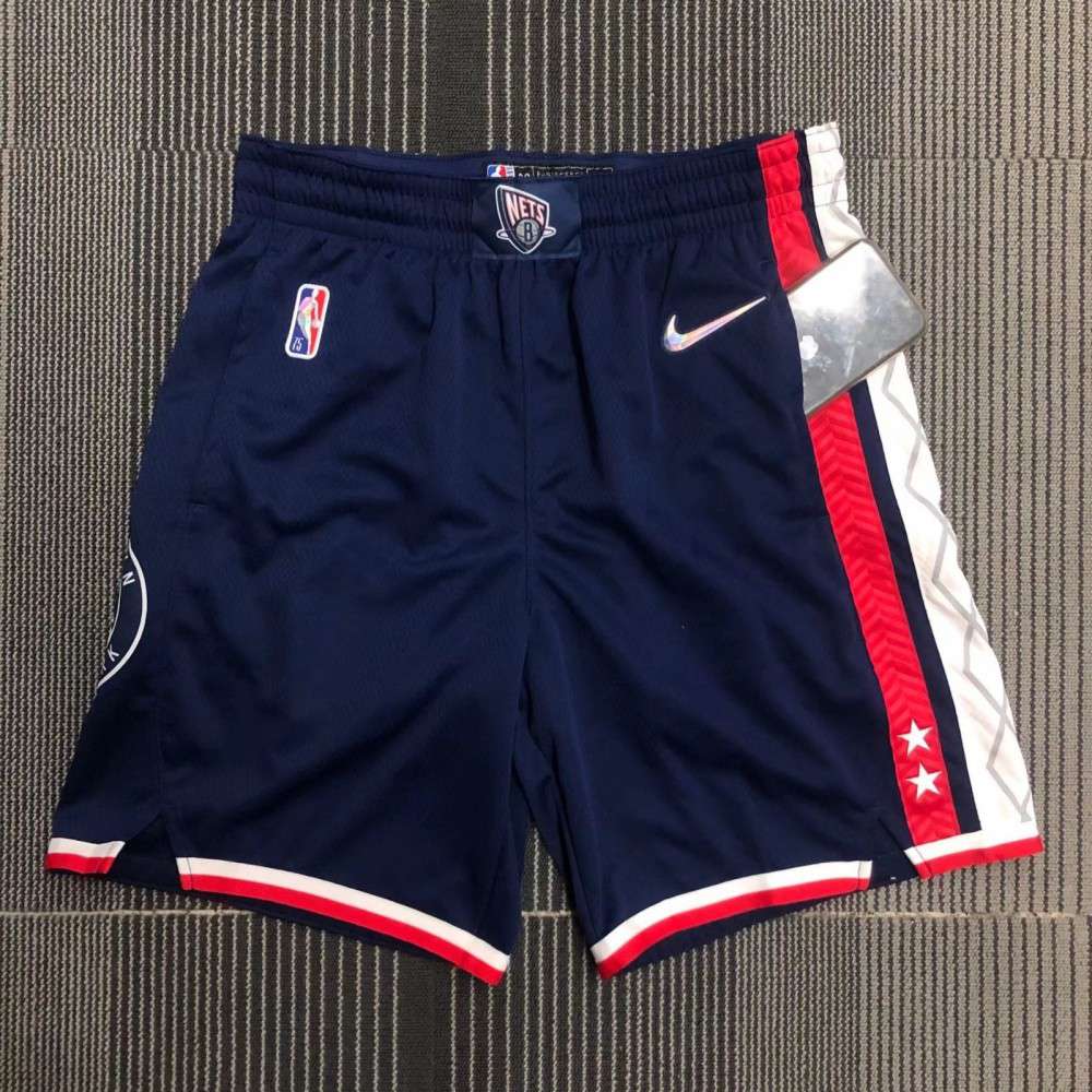 Men's Brooklyn Nets Navy 2021/22 Diamond Swingman Shorts - City Edition-Pro Kit Vault | Brand New 26/27 Sports Jerseys